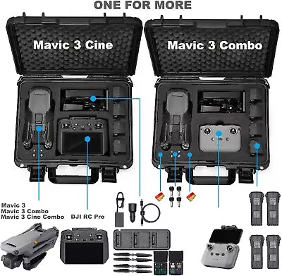 $185.78 • Buy  CASE For DJI Mavic 3 Drone / DJI Mavic 3 Cine Premium Combo Combo DJI RC Pro AU