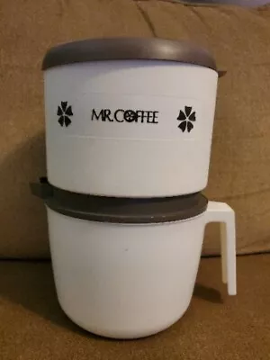 Vtg 70s Mr Coffee Non-electric Manual Drip Coffee Maker Brown/Tan RARE EUC • $75.99