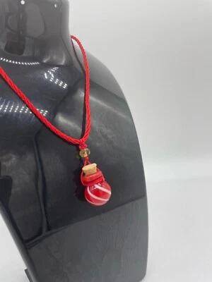 $11 • Buy Handmade -  Essential Oil Diffuser Necklace (Red With Red Cord)