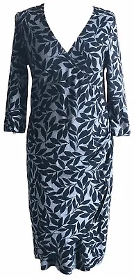£24.99 • Buy Phase Eight Dress Grey Black Floral Wrap Flattering Wiggle Career Work 10 12