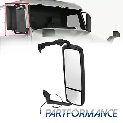 Black Heated Mirror Complete Truck Mirror Passenger Side For 2004-2018 VOLVO VNL • $165.99