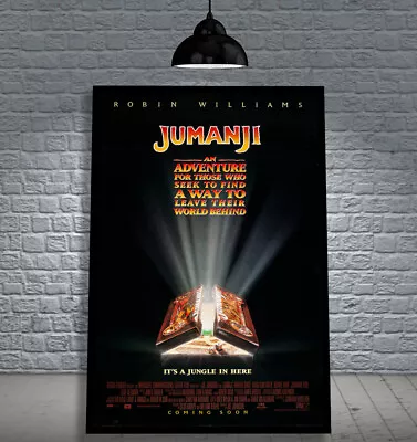 $109.99 • Buy Jumanji Robin Williams (1995) Framed Movie Poster Print Cinema A1 & 60x40cm