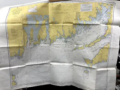 Us Nautical Chart 1210 Tr: Martha's Vineyard To Block Island Cape Cod 4/8/1963 • $19.99