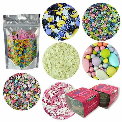 Sprinkletti Scrumptious Sprinkles Edible Confetti & Pearls For Cake Decorating • £4.95