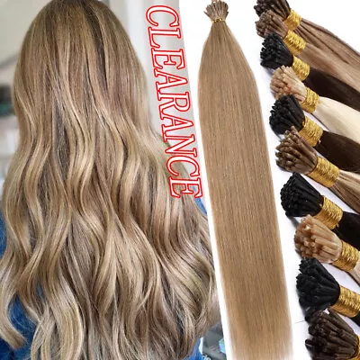 Pre Bonded Keratin Stick I Tip Remy 100% Human Hair Extensions Thick 1g/s 300S A • $66.74