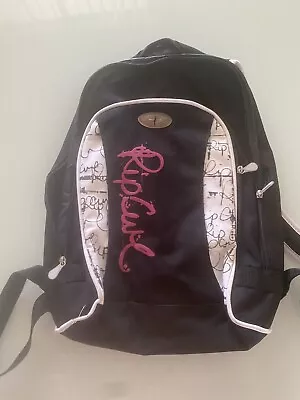 Vintage Early 2000's Ripcurl Backpack Black Red White Surf Surfwear Surfing • $30