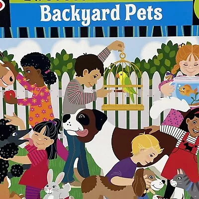 Melissa & Doug 2  X 3 Foot Floor Backyard Pets New 24 Piece Floor Kids Puzzle • $13.53