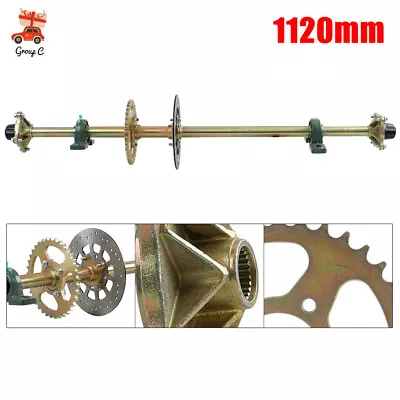 44  ATV Quad Go Kart Rear Live Axle Kit Sprocket Brake Disc Wheel Hub Golf Cart • $128.25