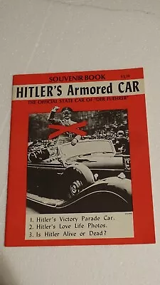 Souvenir Illustrated Book Hitler's Armored Mercedes 770 Victory Car Biography • $19.99