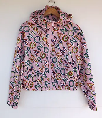 Gorman Jacket 8 Womens Spray Raincoat Cropped Bomber Hood Pockets Pink • $79.99