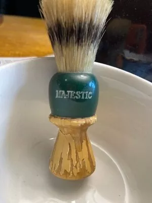 Vintage Majestic Shave Cream Brush With IronStone Father Mug With Handle • $7.85