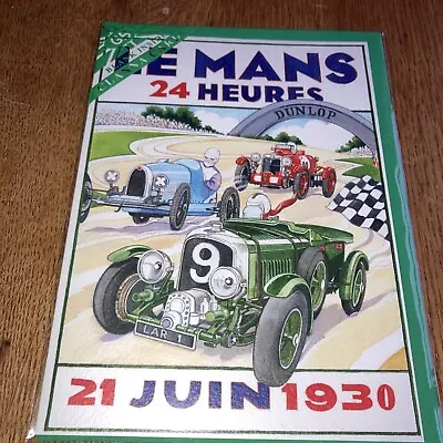 Le MANS 24 HOURS 21st JUNE 1930 Greetings / Birthday Card Free Post (UK Only) • £2.99