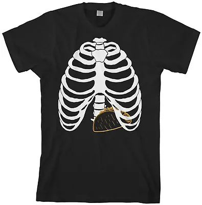 $14.95 • Buy Taco Skeleton Rib Cage Halloween Costume Men's T-Shirt
