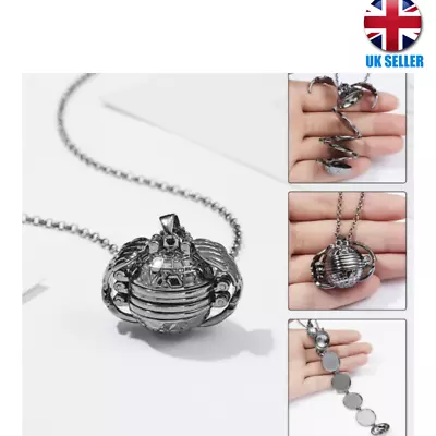 New Photo Locket Chain Necklace Women Men Silver Gold Open Pendant Love Gift UK • $5.69