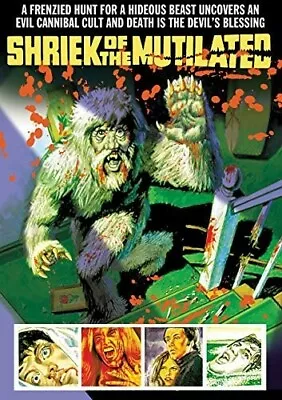 Shriek Of The Mutilated~1974 Vg/c Dvd~jennifer Stock Alan Brock Tawm Ellis • $10.95