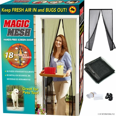 £5.99 • Buy MAGIC MESH INSECT DOOR MAGNETIC CURTAIN SCREEN NET Caravan Home Motorhome Boat