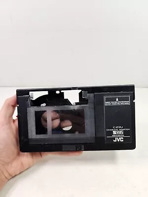 JVC C-P7U Motorized VHS-C To VHS Cassette Adapter Play Compact VHS On VCR Used • $29.95