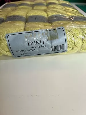Jaeger Trinity Cotton Silk Yarn Balls (10 X 50g) - Zest • £18.75