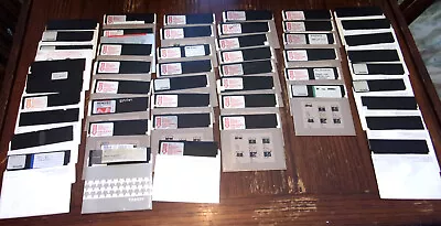 Lot Of 49 Vintage 5 1/4” USED Floppy Disks- Type A Double Sided • £42.74