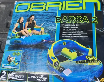 O'Brien Watersports Barca 2 Kickback Inflatable 2 Person Towable Boat Tube Raft • $239.99