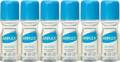 £8.57 • Buy 6 X Amplex Active Anti-Perspirant Deodorant Roll-On 50ml