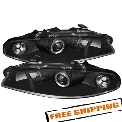 Spyder 5011473 Black Halo LED Projector Headlights For 97-99 Mitsubishi Eclipse • $250.84