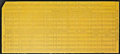 100 Yellow IBM Standard Punch Cards Globe PN 508991 Rocky Mountain Arsenal • $18.50