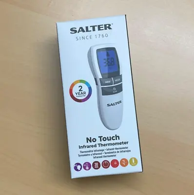 SALTER Forehead Ear Digital Infrared Thermometer Non Contact For Adult Kids Baby • £15.95