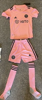 £12.50 • Buy Full 23/24 Inter Miami Home Kit Pink - Kids Ages 4-5