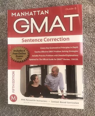 Manhattan GMat Roadmap Fifth Edition Guide 8 • £4.50