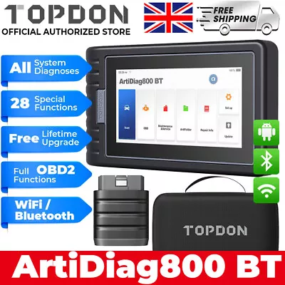 🔥TOPDON AD800BT Bluetooth Wireless OBD2 Car All System Diagnosis  Auto Scanner  • £245.99