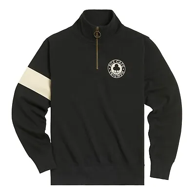 £119.99 • Buy Genuine Triumph Ace Cafe Half Zip Sweater Black MSWS23805