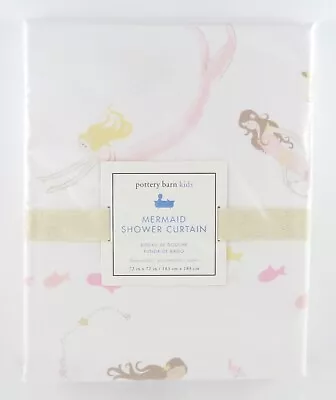 Pottery Barn Kids Isabelle  Mermaid Printed Shower Curtain • $54.99