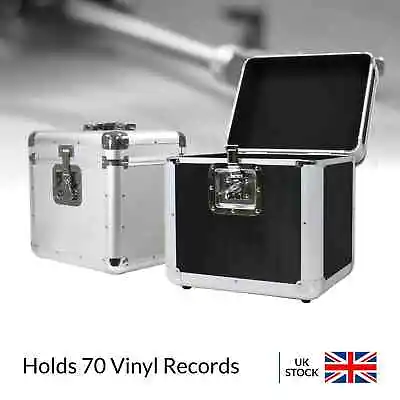 £54.99 • Buy Euro Style Record Album Case Holds 70 Records DJ CD Flight Black Or Silver