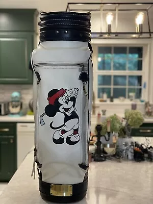 Belding Sports Walt Disney Company Mickey Mouse Red & White Leather Golf Bag • $115