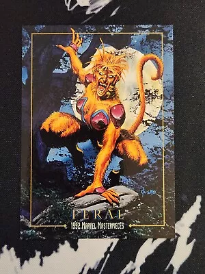 1992 Marvel Masterpieces Feral LM-2 Lost Ladies Tin Exclusive Insert • $10.50