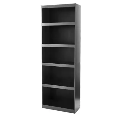 $47.39 • Buy 71  Tall Adjustable Framed 5-Shelf Wood Bookcase Storage Shelving Wide Bookshelf