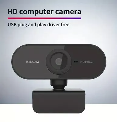 Web Cam Full HD 1080P Desktop PC Video Calling Webcam Camera With Microphone • $9.90