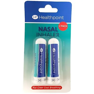 Nasal Inhaler Congestion Relief Eucalyptus & Menthol Twin Pack Cool Breathing • £3.19