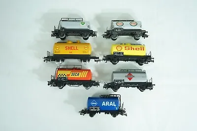 Marklin HO Scale Seca BP Aral Esso Shell Gasolin Tank Car Lot No Boxes B8 • $45