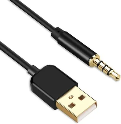 USB A To Mini 3.5mm Extra Long Mono Headphone Audio AUX Jack Charger Cable  • £2.80