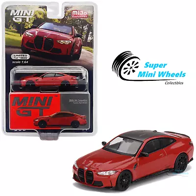 Mini GT 1:64 BMW M4 Competition (G82) Toronto Red Metallic #566 • $12.99