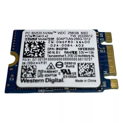$99 • Buy Western Digital PC SN520 NVMe PCle Gen3x2 SSD SDAPTUW-256G-1012 256GB M.2 2230
