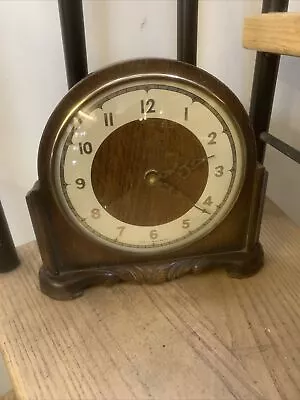 Smiths Art Deco Oak Shelf Mantle Clock - Superb Shape • £30