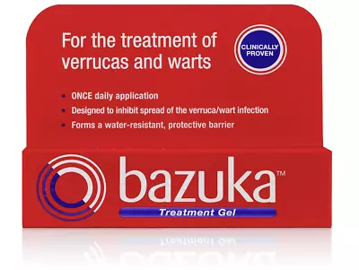 Bazuka Wart Remover Freeze Gel Verucca Treatment Easy Effective Foot Care UK # 1 • £6.59