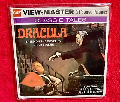 VINTAGE GAF VIEW-MASTER DRACULA 3 REELS 1976 ** Extremery RARE ** Made In USA * • $34.85