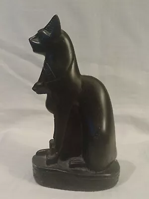 Vintage 1960s Egyptian Cat Goddess Bastet Polymer Resin • £19.95