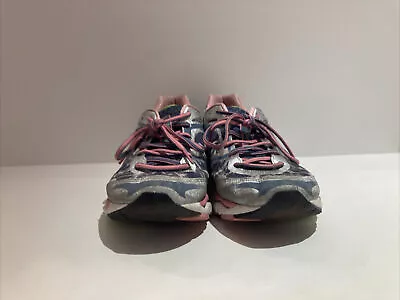 MIZUNO Wave Creation 15 Pink Grey And Green Women Running Shoes Size 8.5 • $35