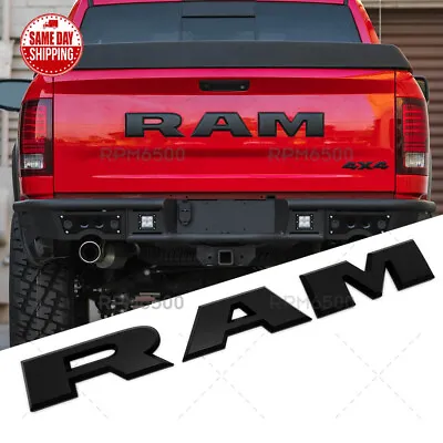 Set 15-20 Dodge Ram New Tailgate Letter Emblems R A M Black Mopar Factory OEM • $54.99