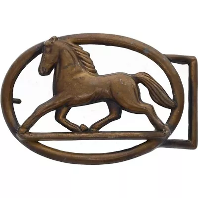 Horse Mustang Stallion Pony Rodeo Cowgirl Cowboy Western 80s Vintage Belt Buckle • $26